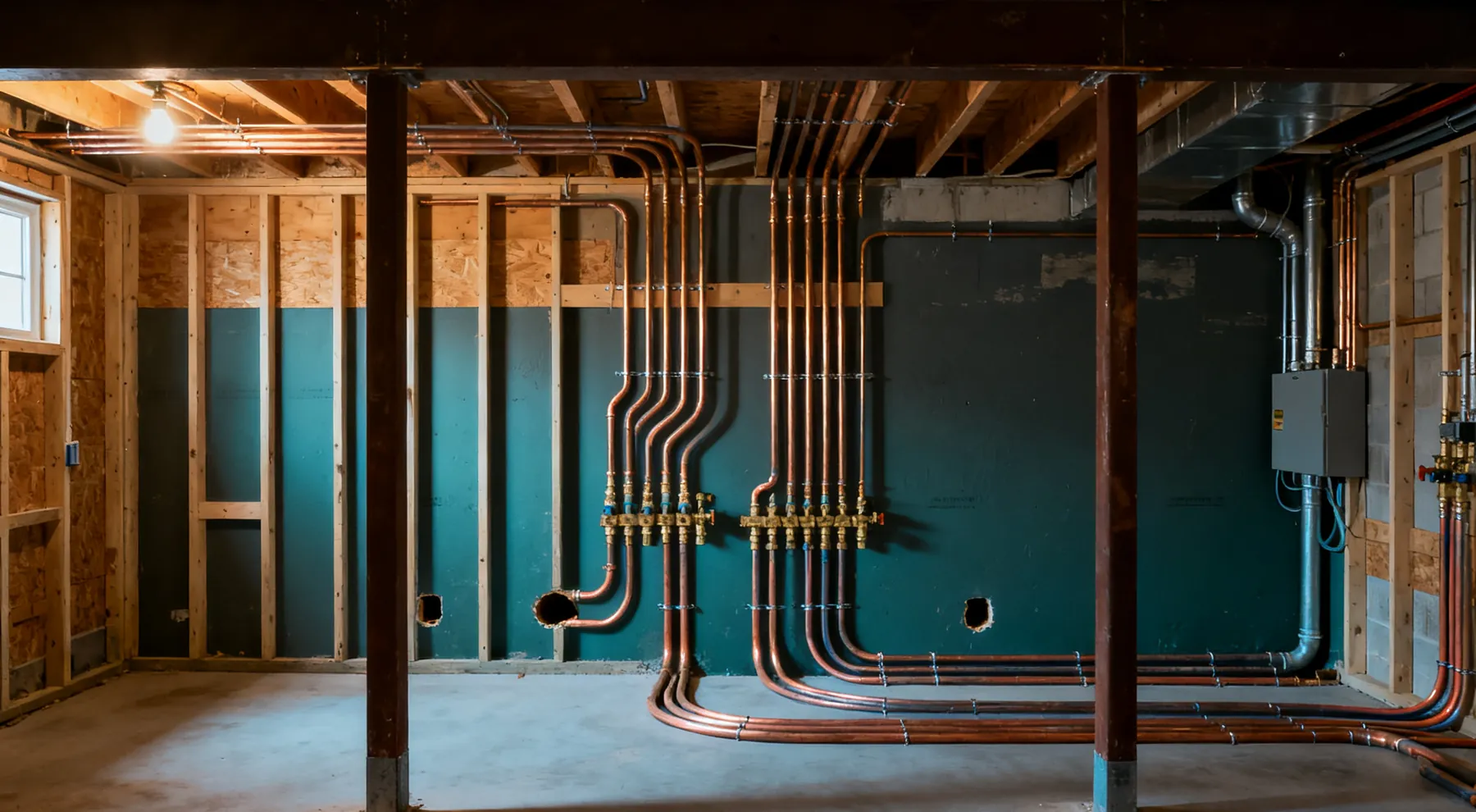 Clean, organized repiping